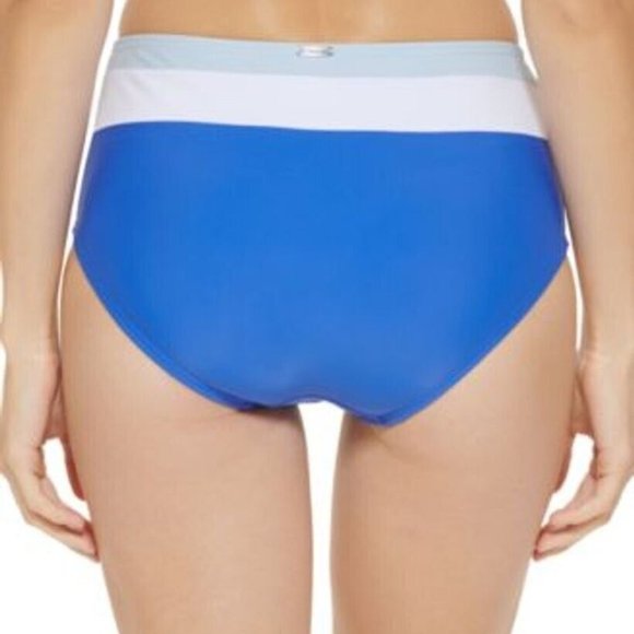 DKNY Colorblocked High-Waist Bikini Bottoms - Picture 7 of 7